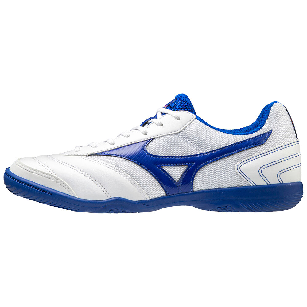 Mizuno MRL Sala Club IN Férfi Focicipő Fehér/Kék UCM972350